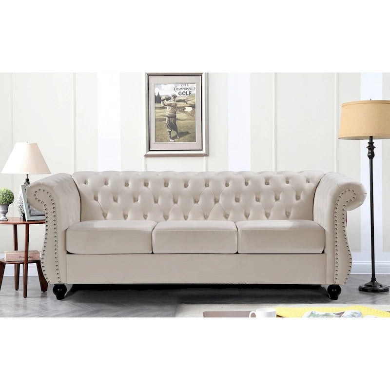 Antoinette Chesterfield 2-Piece Set- Sofa & Loveseat-6