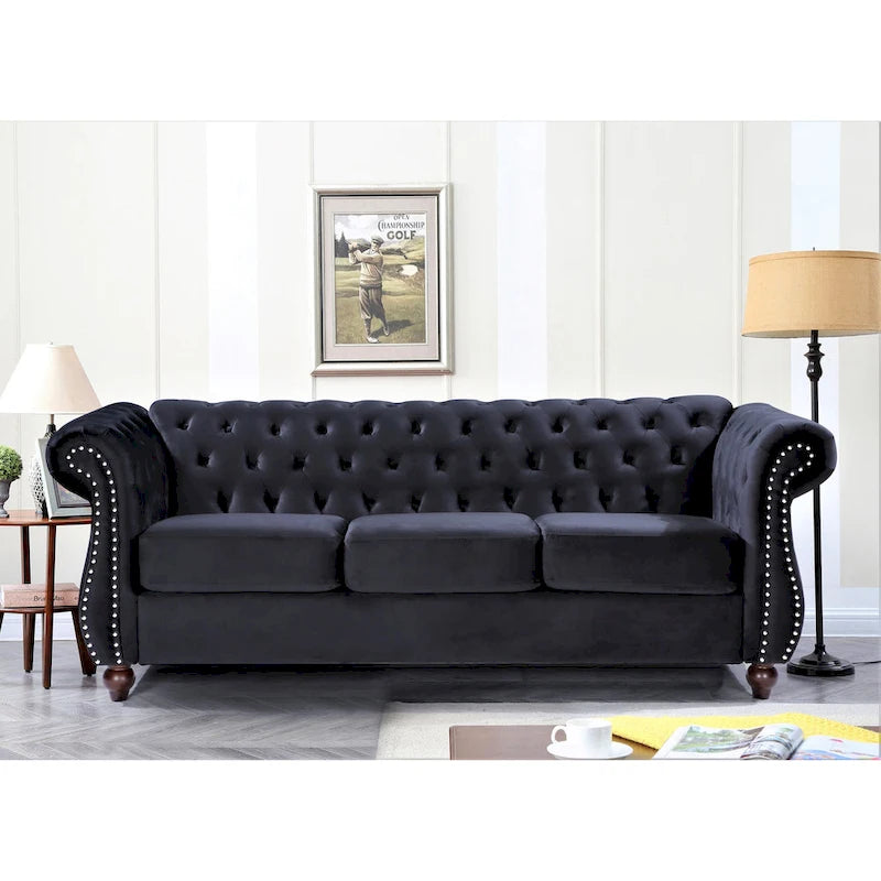 Antoinette Chesterfield 2-Piece Set- Sofa & Loveseat-8