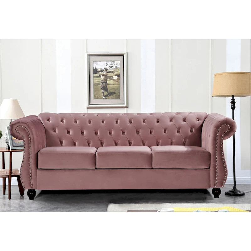 Antoinette Chesterfield 2-Piece Set- Sofa & Loveseat-14
