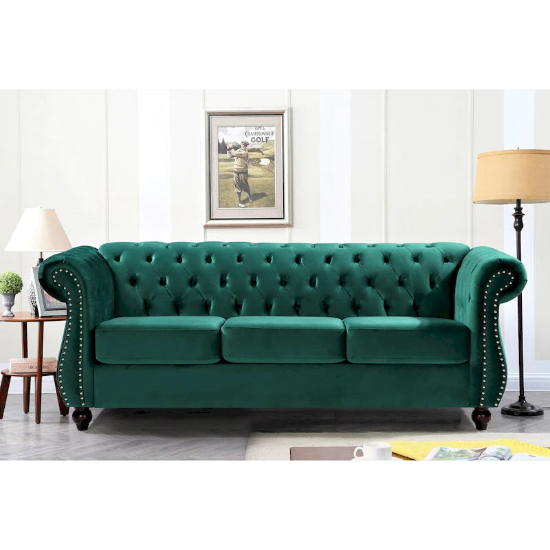 Antoinette Chesterfield 2-Piece Set- Sofa & Loveseat-17