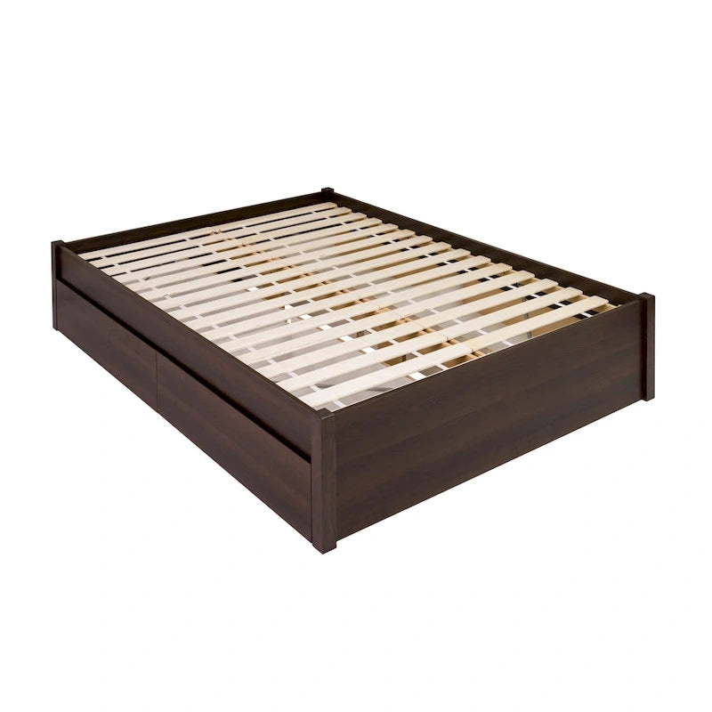 Prepac Queen Select 4-post Platform Bed with Optional Drawers-18