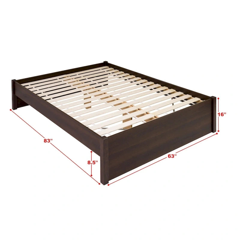 Prepac Queen Select 4-post Platform Bed with Optional Drawers-31