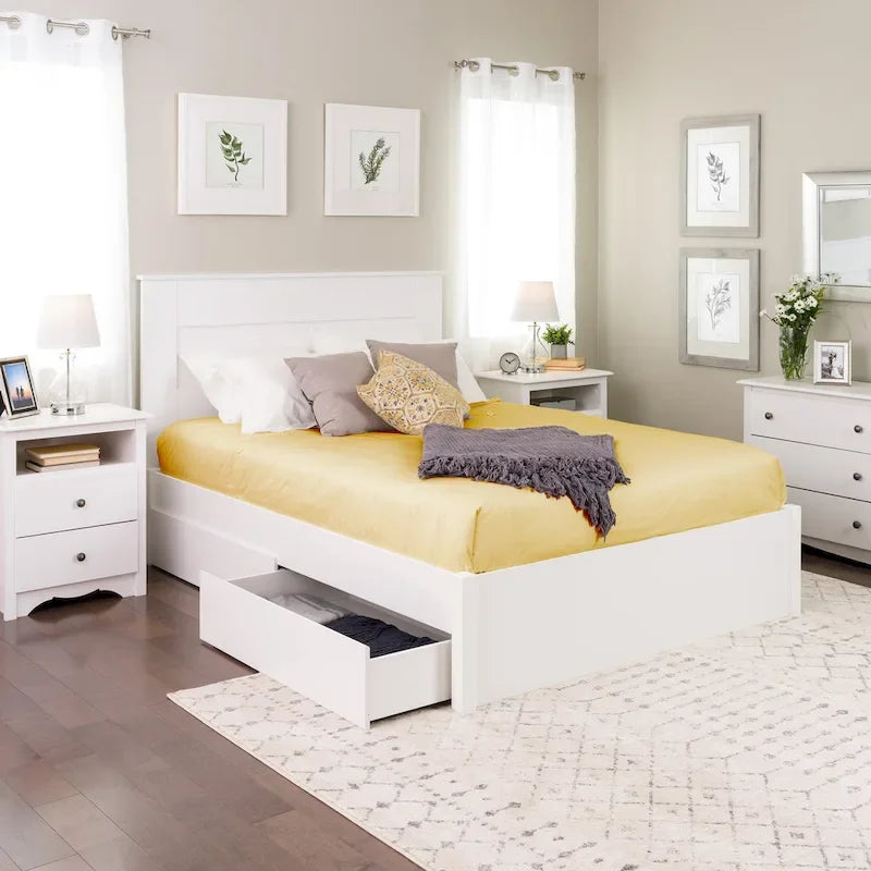 Prepac Queen Select 4-post Platform Bed with Optional Drawers-34