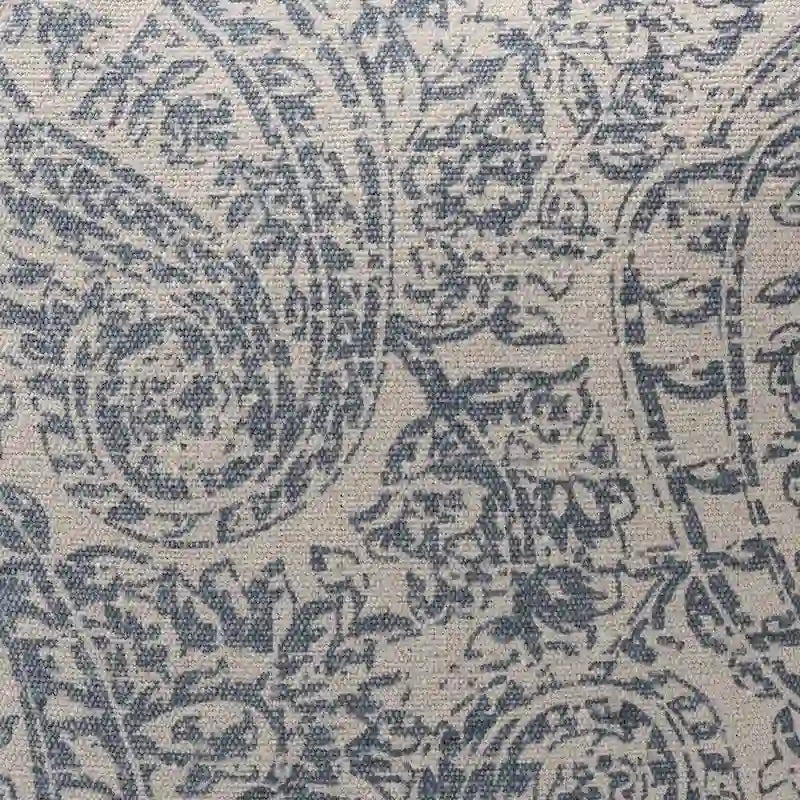 Porch & Den Satsuma Handwoven Paisley Pattern Pouf Ottoman-4