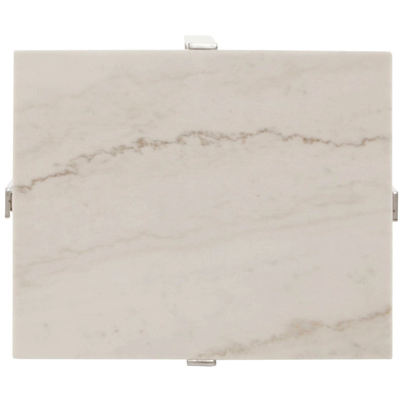 Azel Marble-top Chrome Framed Coffee Table or Table Set by iNSPIRE Q Modern-13