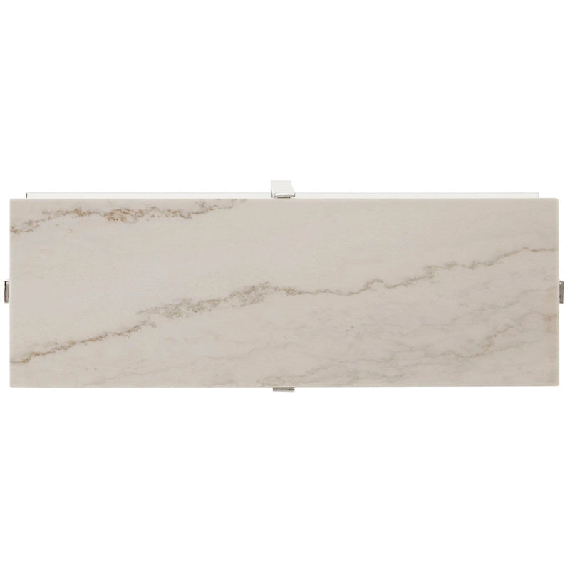 Azel Marble-top Chrome Framed Coffee Table or Table Set by iNSPIRE Q Modern-16