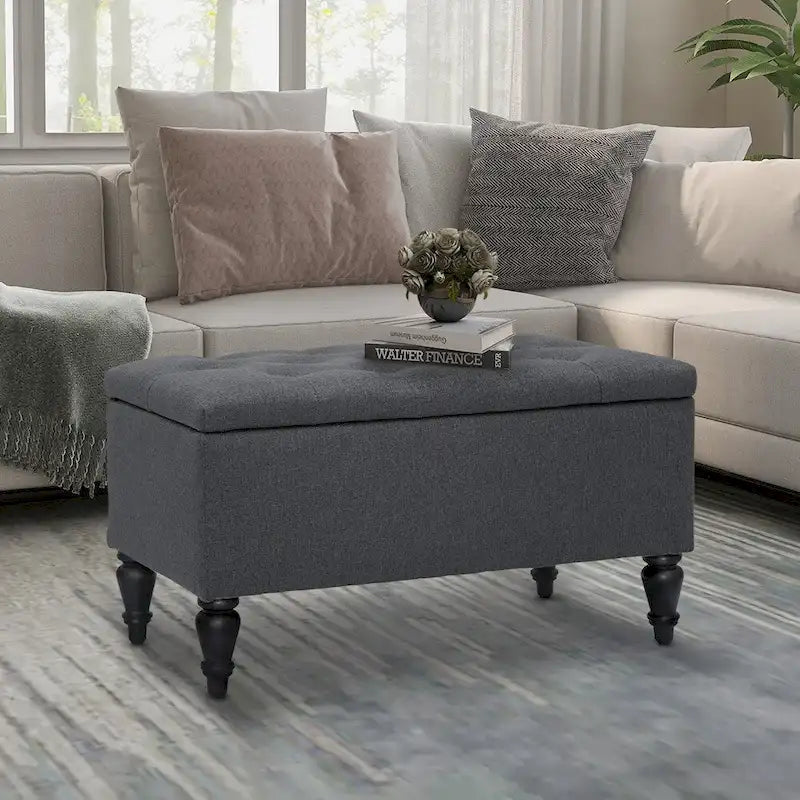 Maypex 29 in. Upholstered Storage Bench-2