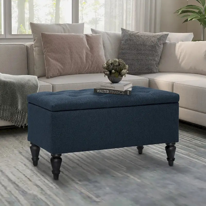 Maypex 29 in. Upholstered Storage Bench-3