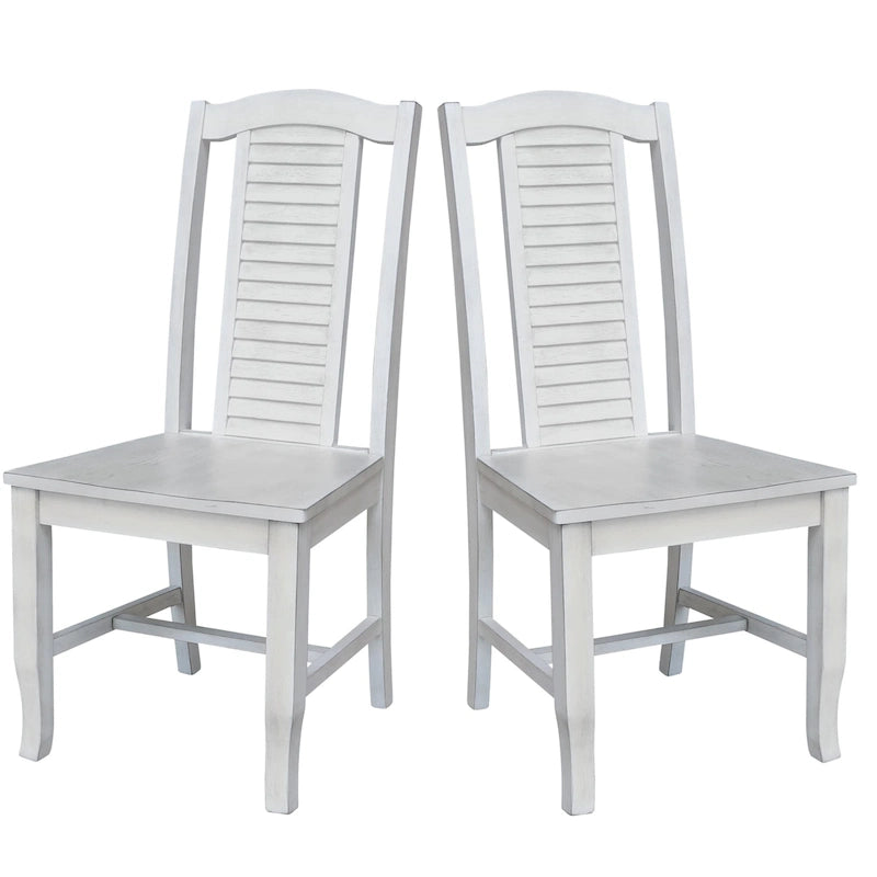 Solid Wood Seaside Dining Chairs - Set of Two-27