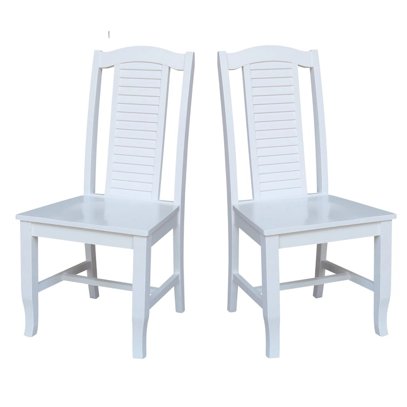 Solid Wood Seaside Dining Chairs - Set of Two-28