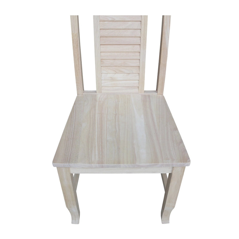 Solid Wood Seaside Dining Chairs - Set of Two-9