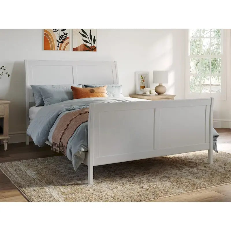 AFI Portland Foundation Bed with Matching Footboard-41