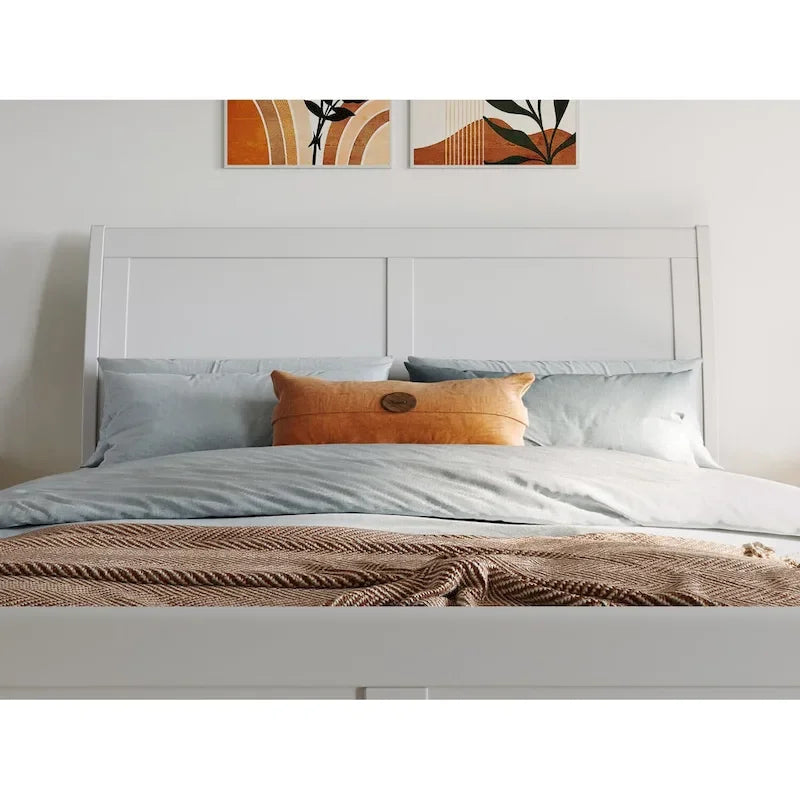 AFI Portland Foundation Bed with Matching Footboard-14