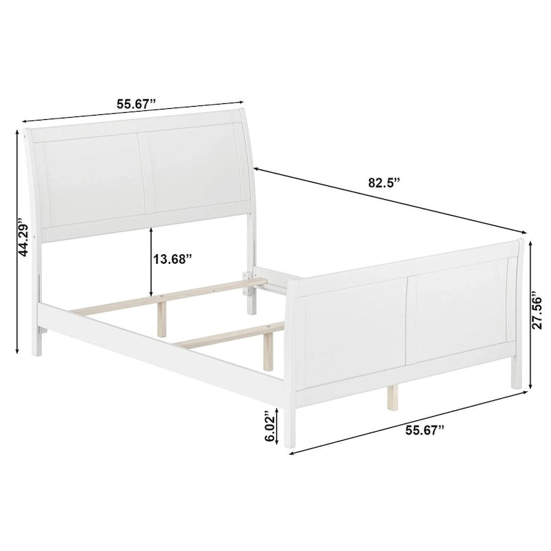 AFI Portland Foundation Bed with Matching Footboard-20