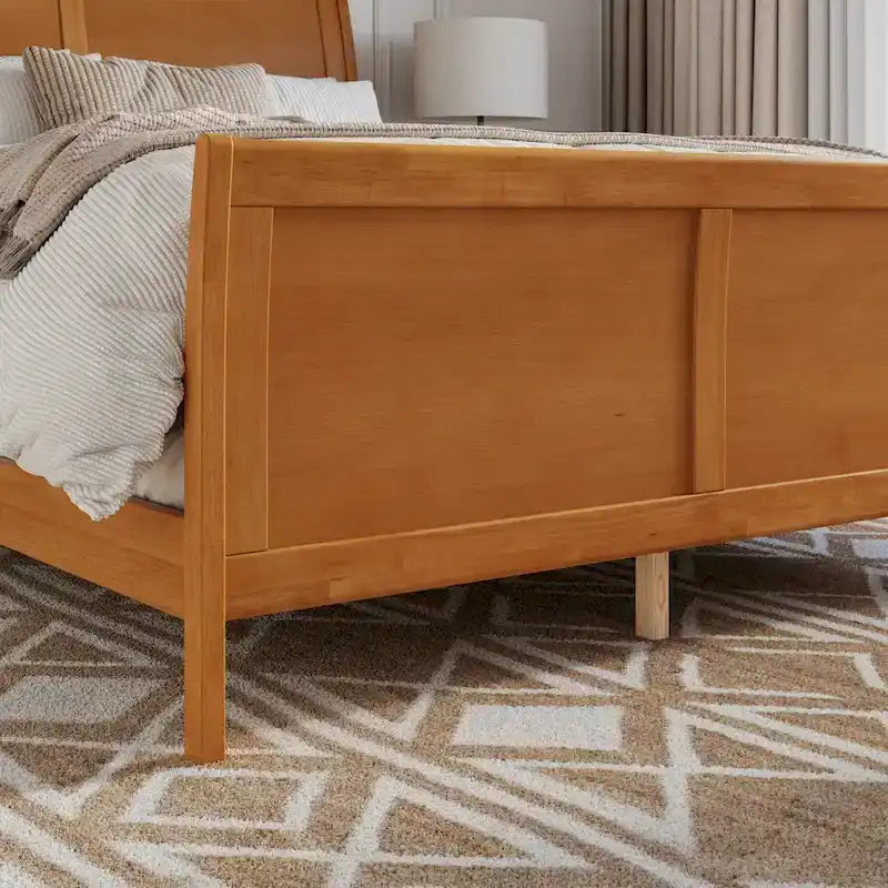 AFI Portland Foundation Bed with Matching Footboard-31