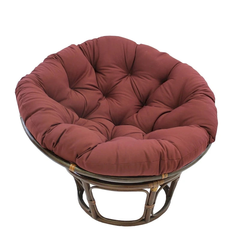 44-inch Solid Twill Papasan Cushion (Cushion Only)-3