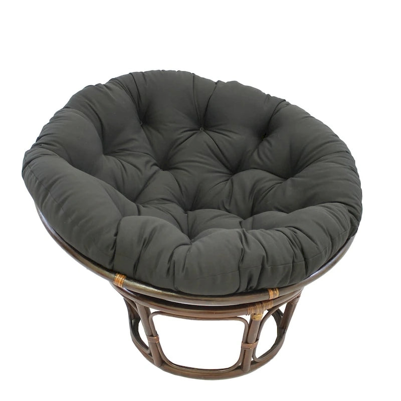 44-inch Solid Twill Papasan Cushion (Cushion Only)-4