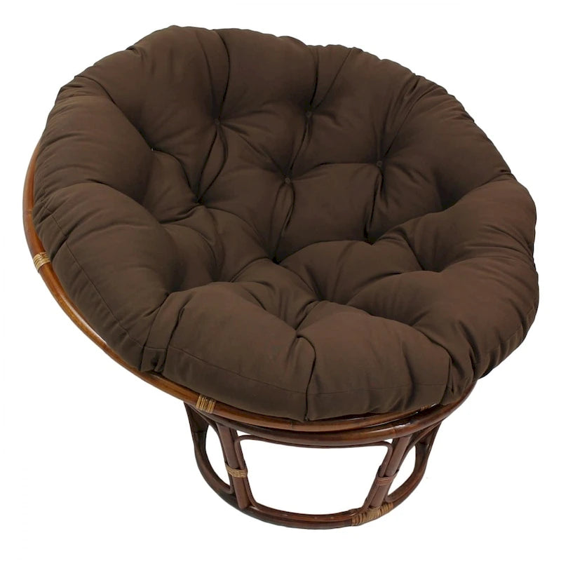 44-inch Solid Twill Papasan Cushion (Cushion Only)-5