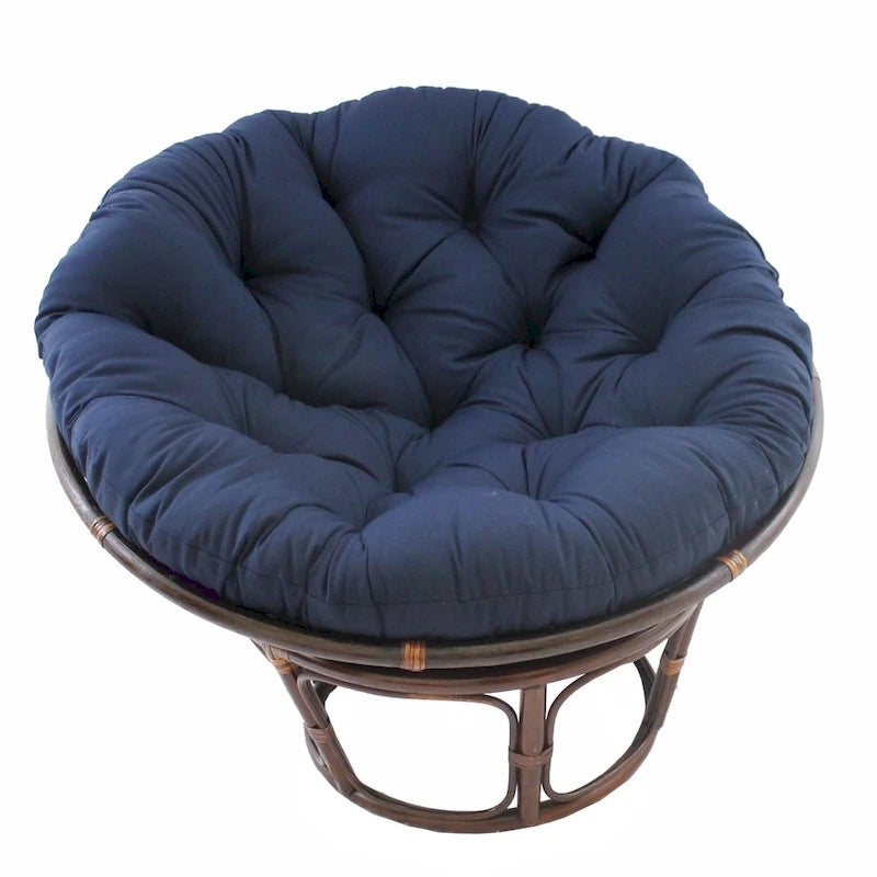 44-inch Solid Twill Papasan Cushion (Cushion Only)-8