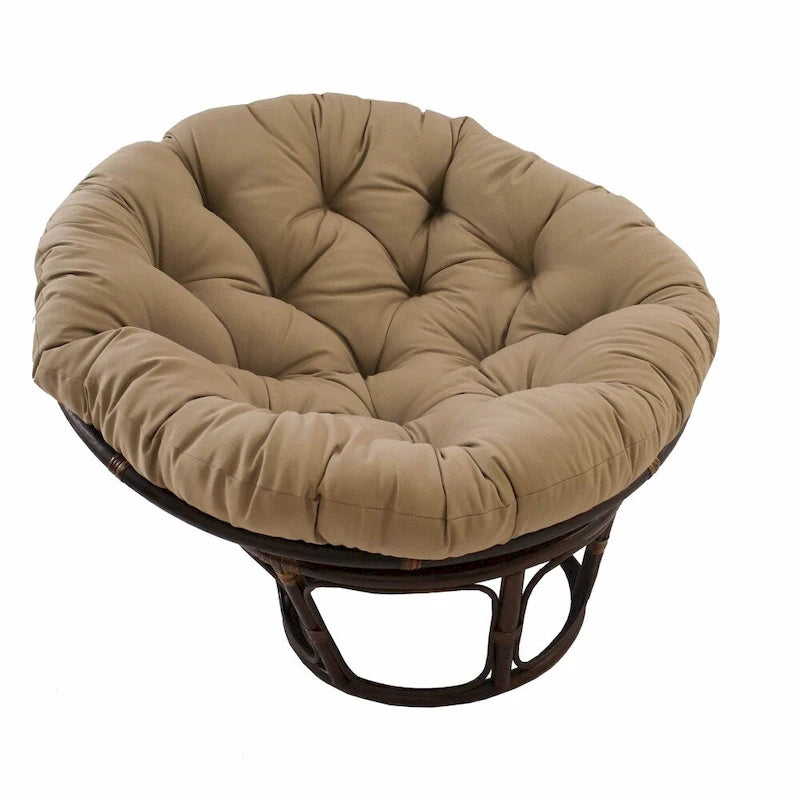 44-inch Solid Twill Papasan Cushion (Cushion Only)-10