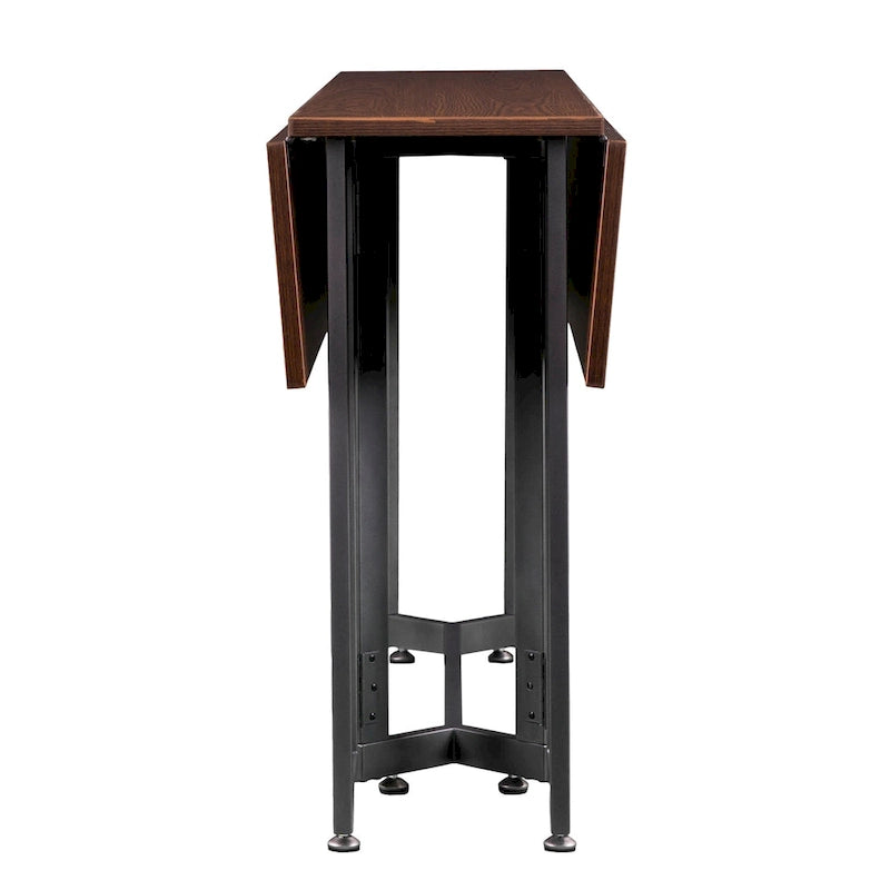 SEI Furniture Driness Drop Leaf Console to Dining Table - Black-6