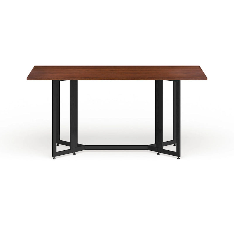 SEI Furniture Driness Drop Leaf Console to Dining Table - Black-13