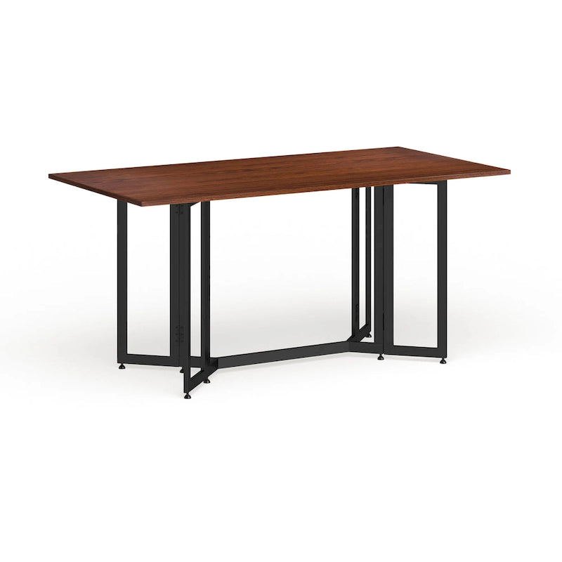SEI Furniture Driness Drop Leaf Console to Dining Table - Black-15