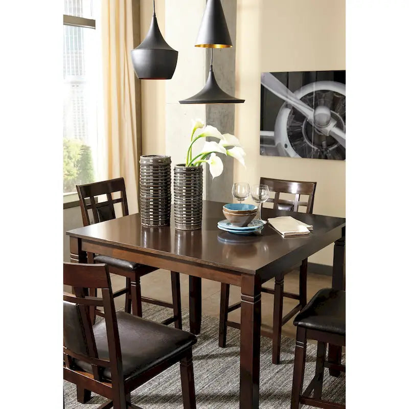Signature Design by Ashley Bennox Brown Counter Height Dining Table and Bar Stools (Set of 5)-5