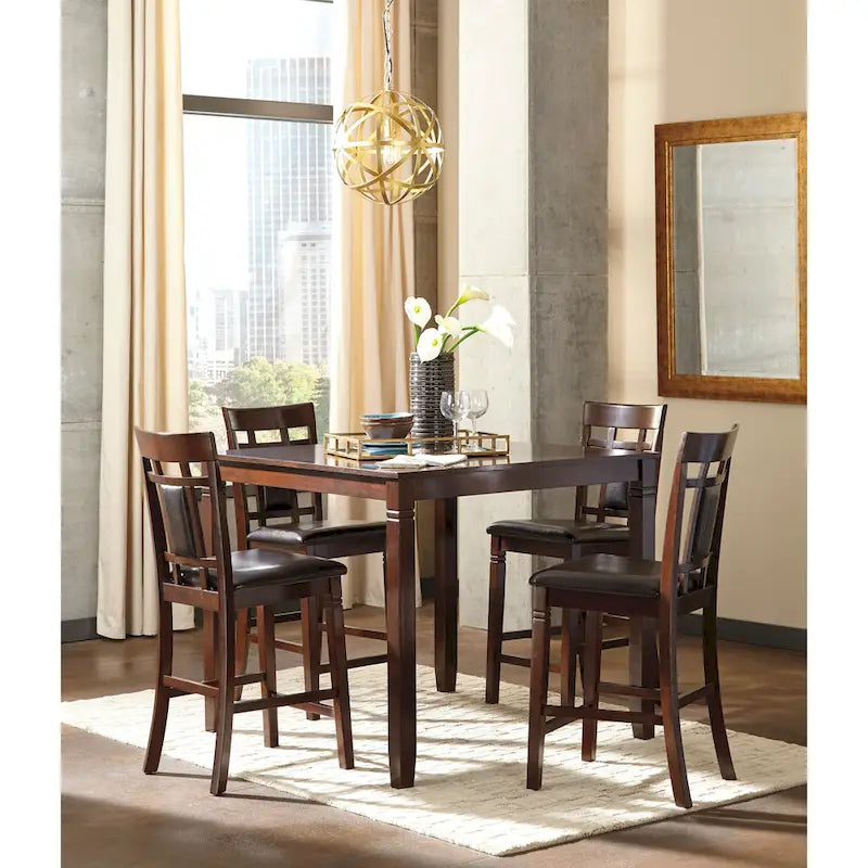 Signature Design by Ashley Bennox Brown Counter Height Dining Table and Bar Stools (Set of 5)-7
