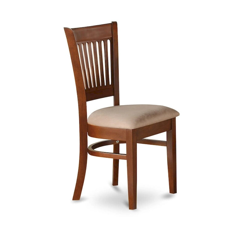 East West Furniture 9 Piece Dining Table Set Includes an Oval Wooden Table and 8 Dining Chairs, Espresso(Seat Type Options)-6