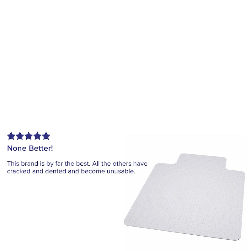 36 x 48 Big & Tall 400 lb. Capacity Carpet Chair Mat with Lip-4