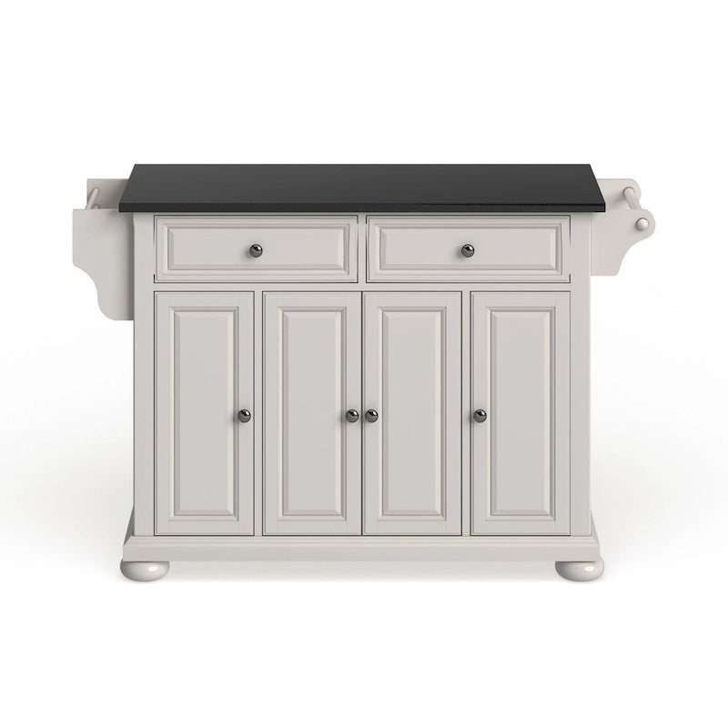 Crosley Alexandria Granite Top Full Size Kitchen Island/Cart - 18d x 51.5w x 34h-3