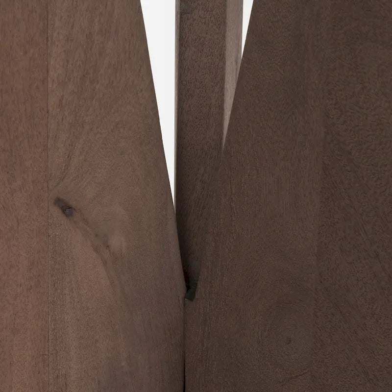 Mattius Black Solid Wood Round Accent Table - 18L x 18W x 22H-18