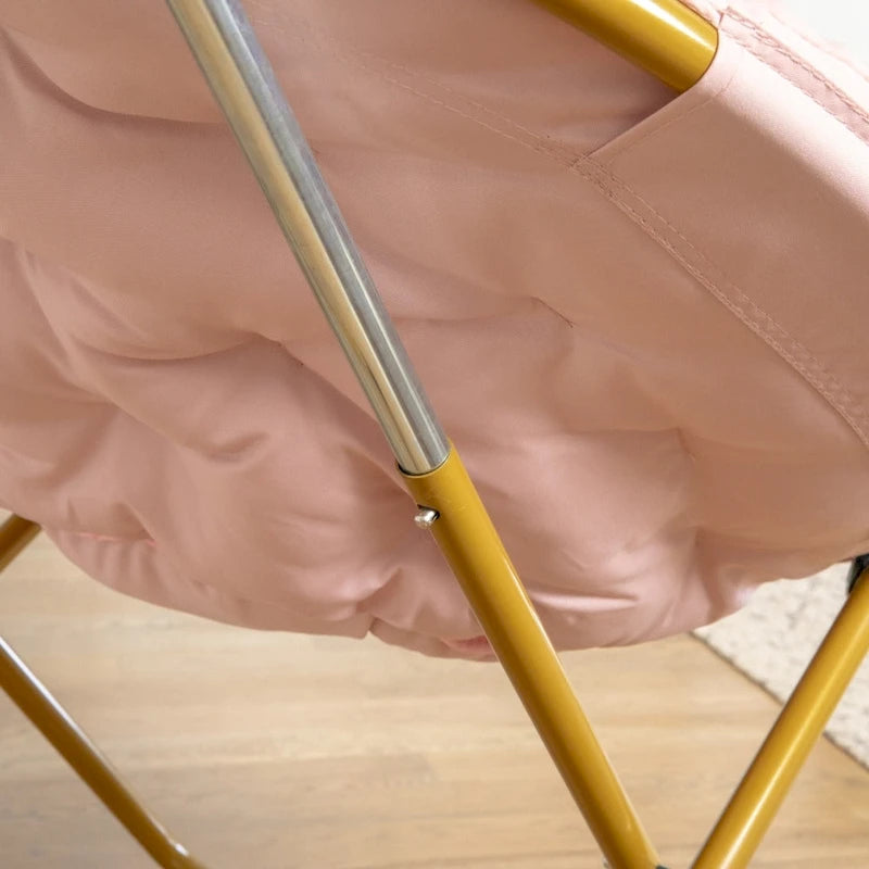 Folding XL Saucer Chair for Dorm or Bedroom-15