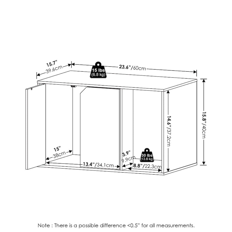 Furinno Peli Small Litter Box Enclosure-7