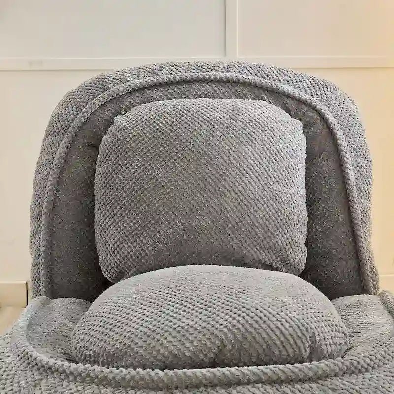 Convertible Flip Chair, Floor Lazy Sofa, Folding Upholstered Couch Bed with Adjustable Backrest-12