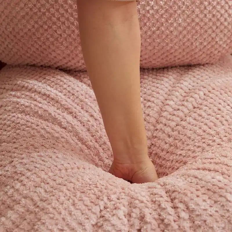 Convertible Flip Chair, Floor Lazy Sofa, Folding Upholstered Couch Bed with Adjustable Backrest-22