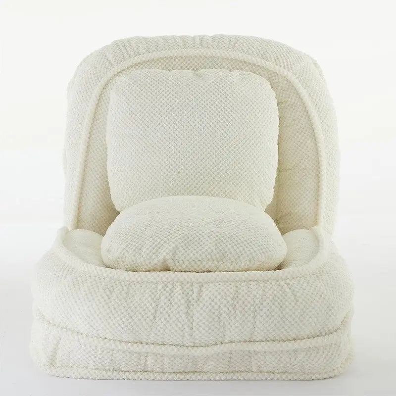 Convertible Flip Chair, Floor Lazy Sofa, Folding Upholstered Couch Bed with Adjustable Backrest-26