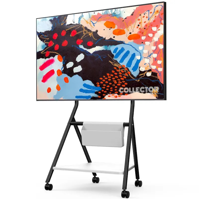 FITUEYES Mobile TV Cart for Office Classroom Rolling TV Stand with Wheels for 45-88 Inch TV-30