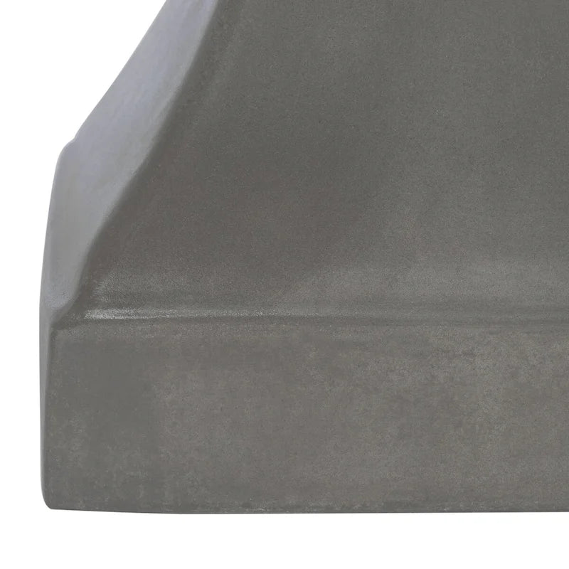 SAFAVIEH Selvaggia Concrete Indoor/ Outdoor Accent Table - 13.7x13.7x17.7 - 14Wx14Dx18H-12