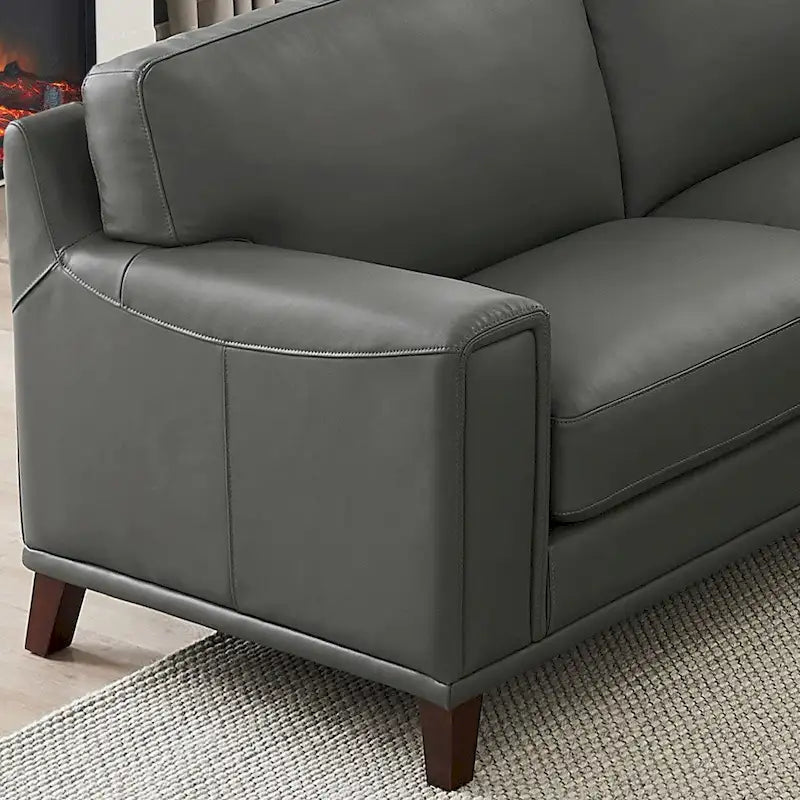 Hydeline Hayward Top Grain Leather Sectional Sofa with Chaise-7