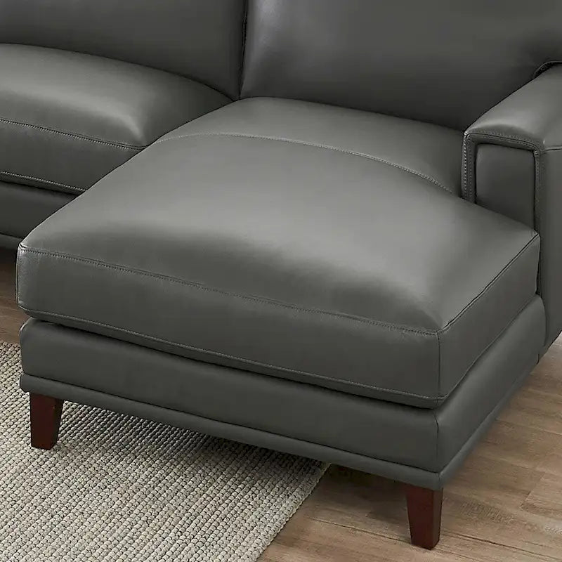 Hydeline Hayward Top Grain Leather Sectional Sofa with Chaise-19