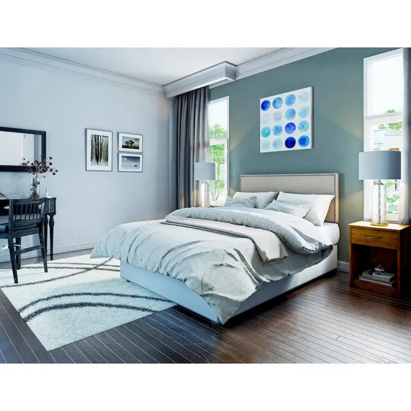 Copper Grove Maybelle Full-size Upholstered Nailhead Headboard-2