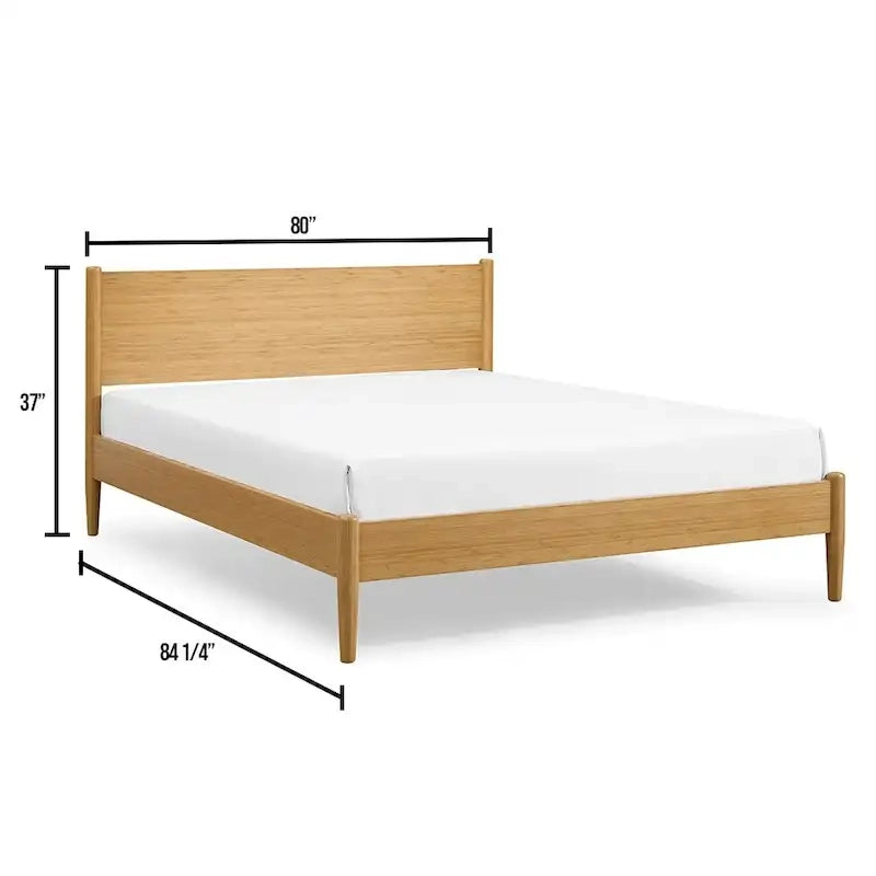 Ria Eastern King Platform Bed, Caramelized-6