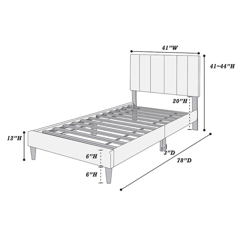Poundex Twin Bed-5