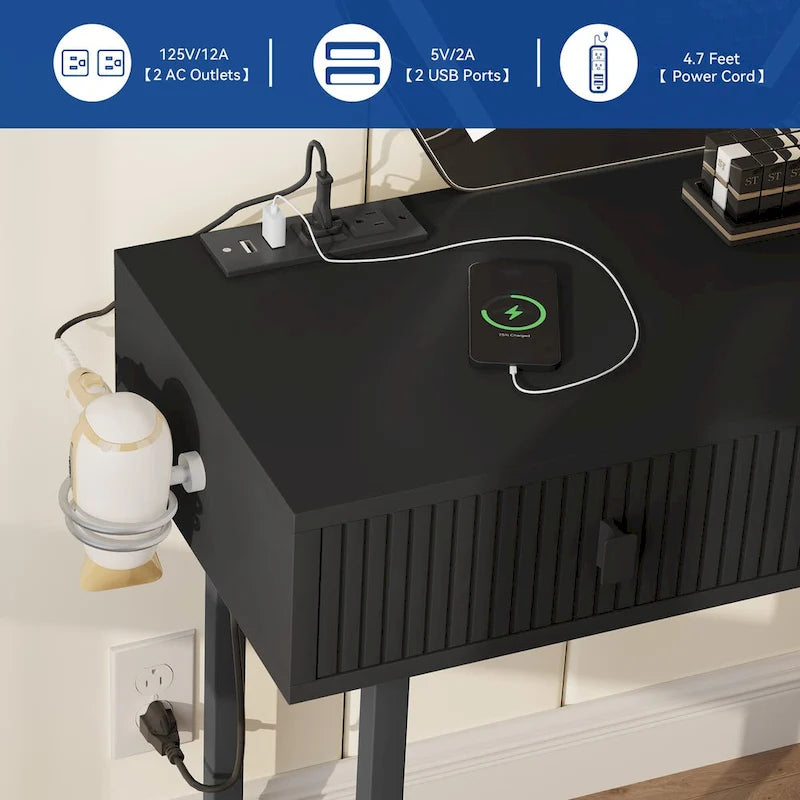 Moasis Expandable Cloud Vanity With Built-in Socket and Lighted Mirror - 49.90 H X 51.10 W X 15.70 D-4