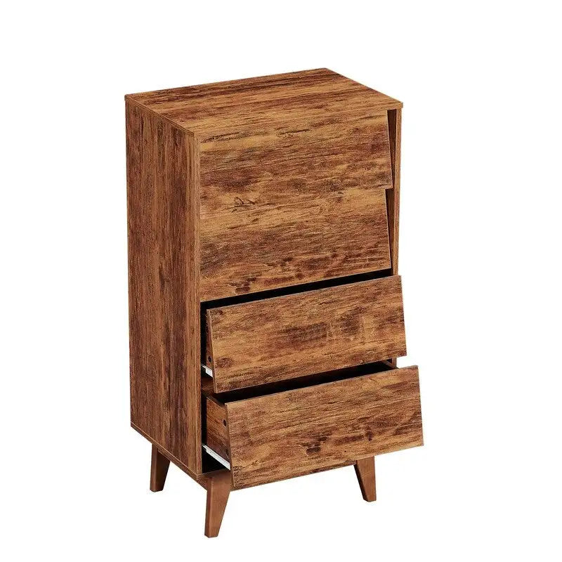 Mieres Dresser for Bedroom, 37 Tall Dresser Chest of Drawers, Hidden Drawer Handle, Storage Drawer Organizer-3