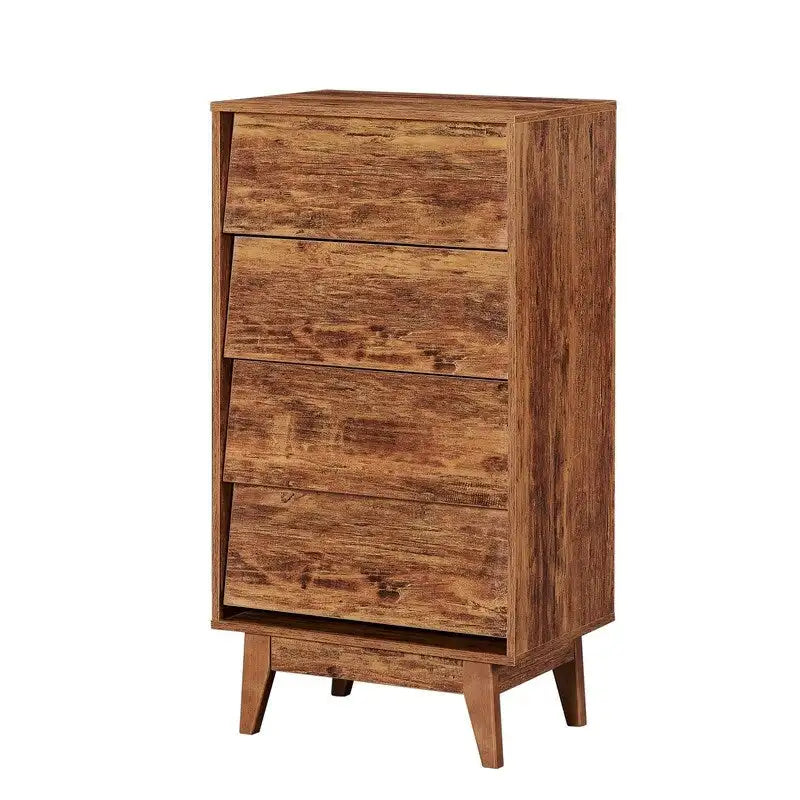Mieres Dresser for Bedroom, 37 Tall Dresser Chest of Drawers, Hidden Drawer Handle, Storage Drawer Organizer-4