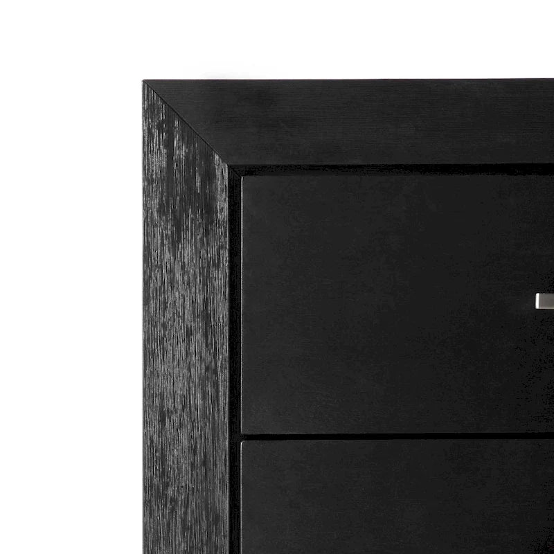 Furniture of America Alaric Modern Black Solid Wood 5-Drawer Storage Chest With Cedar-Lined Bottom Drawer-5