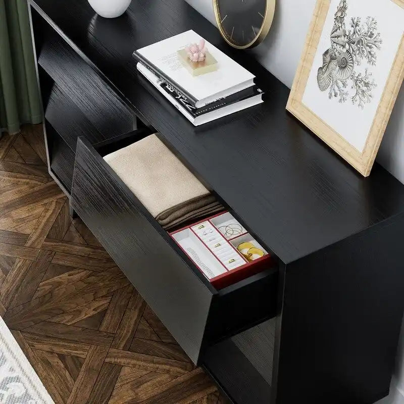 Mieres Dresser for Bedroom, 30 Tall Double Dresser Chest of Drawers, Hidden Drawer Handle, Storage Drawer Organizer